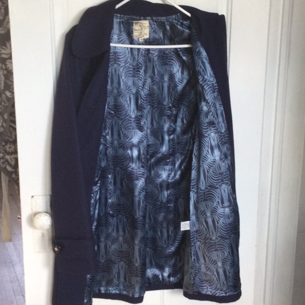 Tulle Navy blue pea coat